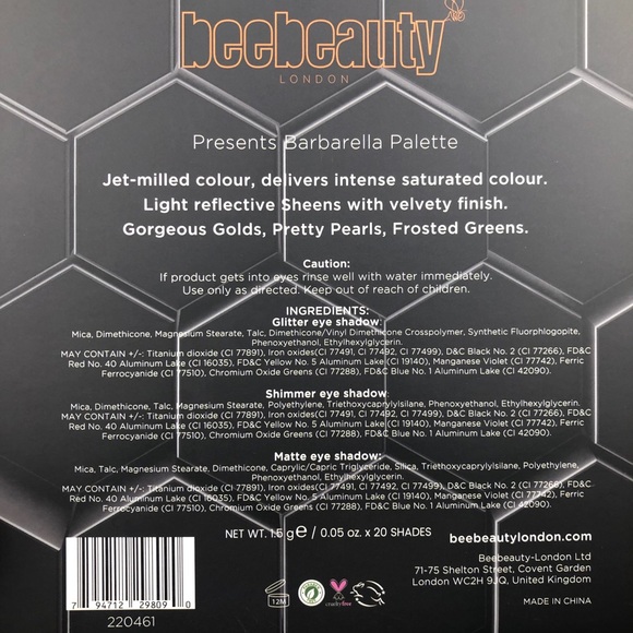 BEE BEAUTY LONDON Barbella Palette - Picture 5 of 5